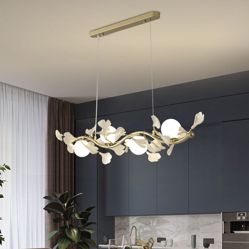 Modernism Globe Glass LED Hanging Pendant Lights for Dining Room