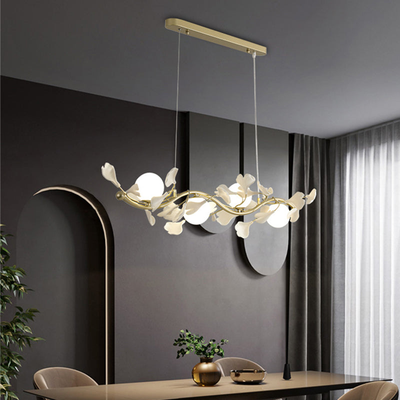 Modernism Globe Glass LED Hanging Pendant Lights for Dining Room
