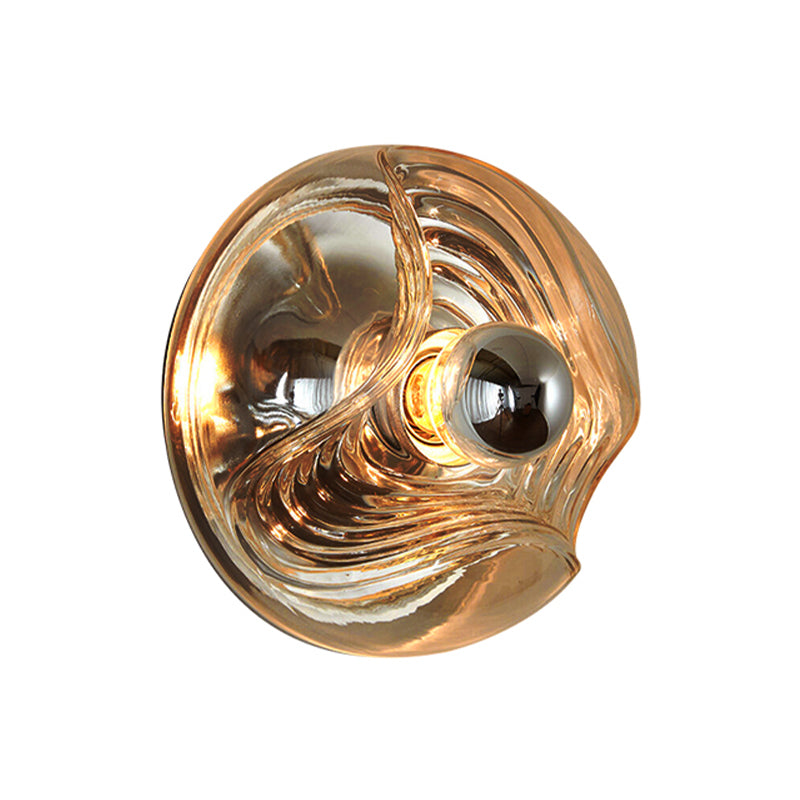 Contemporary Glass Shade Wall Lighting Ideas 1-Light Wall Sconce Lighting