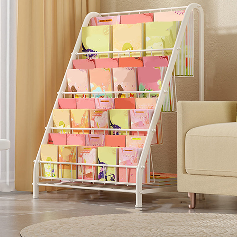 Metal Closed Back Bookshelf Standard Shelves Included Bookcase for Study Room