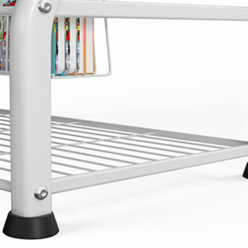 Metal Closed Back Bookshelf Standard Shelves Included Bookcase for Study Room