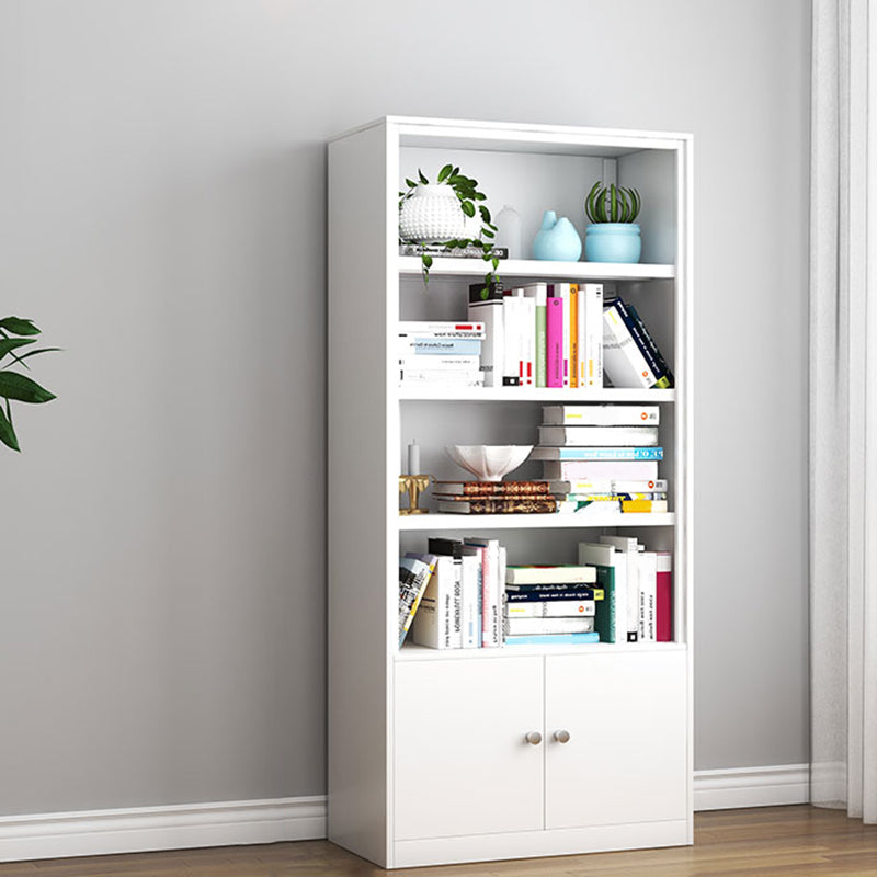 Modern Closed Back Shelf Bookcase Shelves Included for Home Office