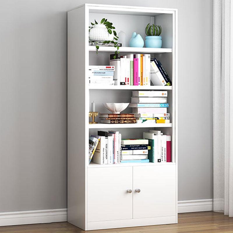 Modern Closed Back Shelf Bookcase Shelves Included for Home Office