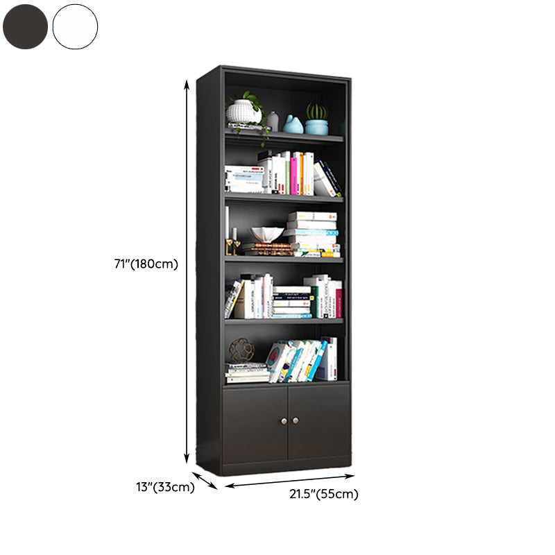 Modern Closed Back Shelf Bookcase Shelves Included for Home Office