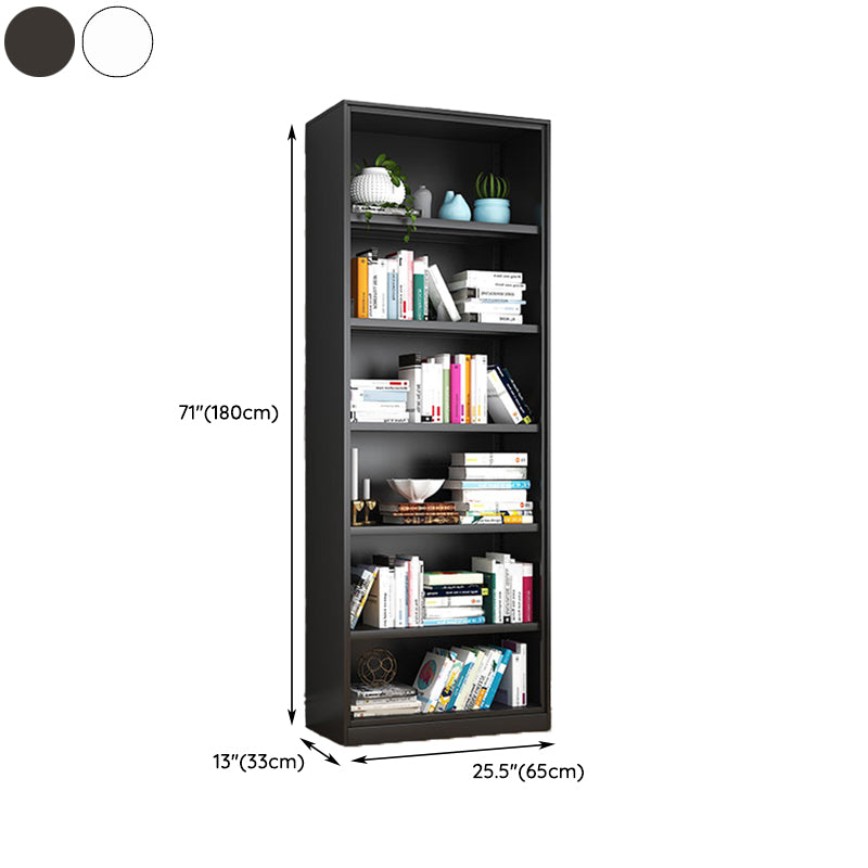 Modern Closed Back Shelf Bookcase Shelves Included for Home Office