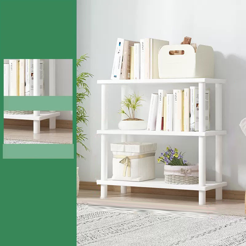 Modern Open Back Standard Bookshelf Wooden Bookcase for Study Room