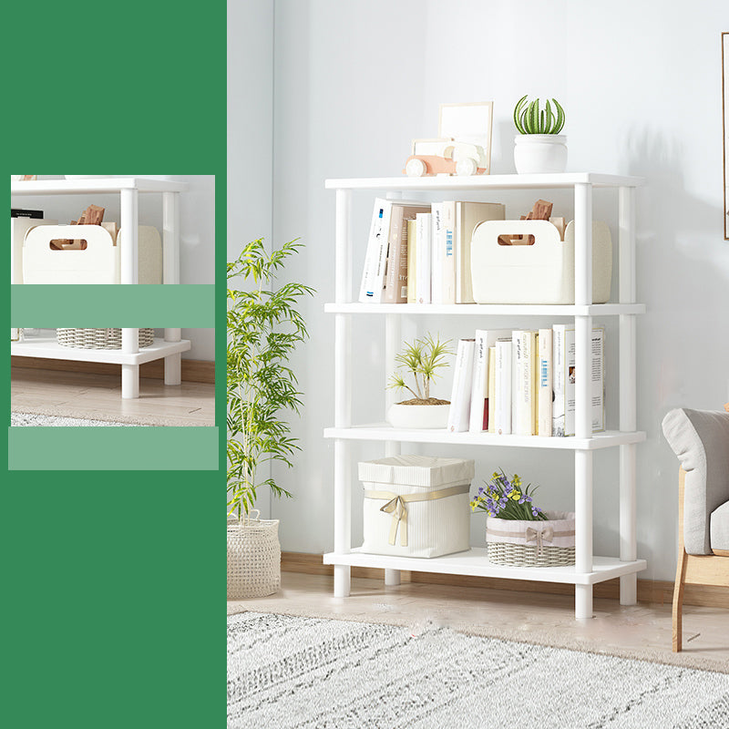 Modern Open Back Standard Bookshelf Wooden Bookcase for Study Room