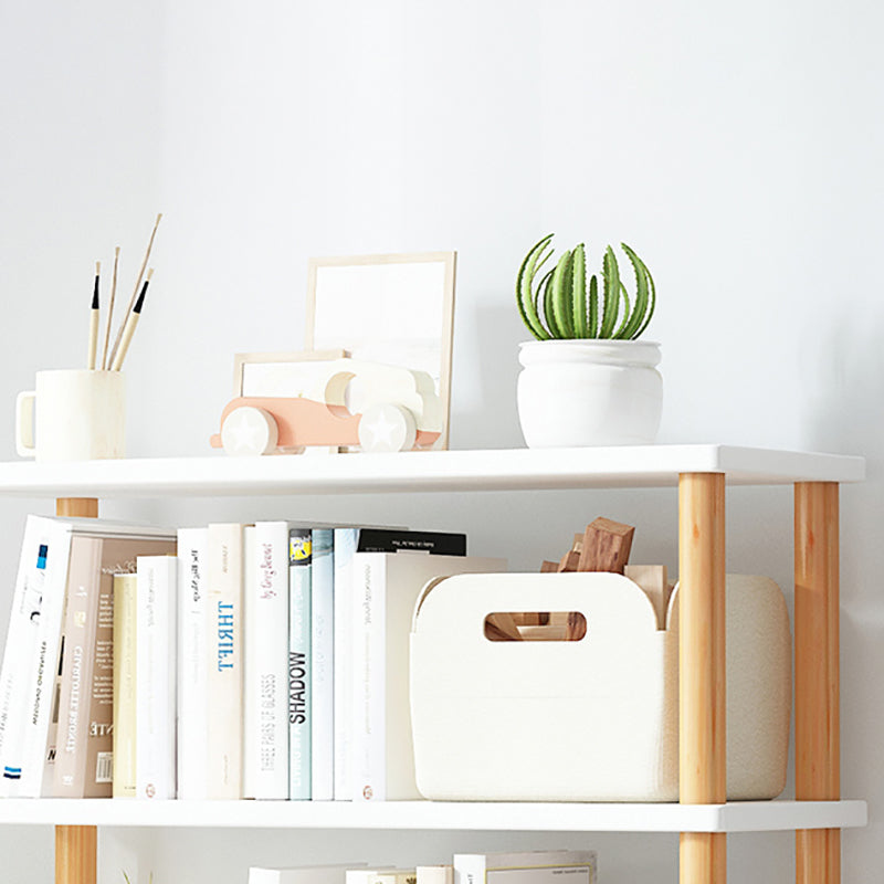 Modern Open Back Standard Bookshelf Wooden Bookcase for Study Room