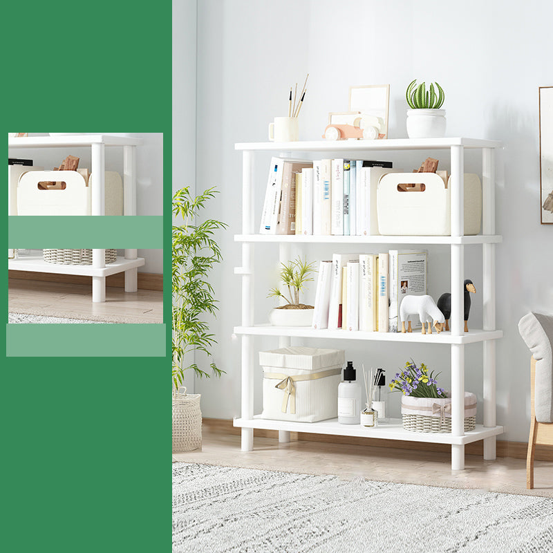 Modern Open Back Standard Bookshelf Wooden Bookcase for Study Room
