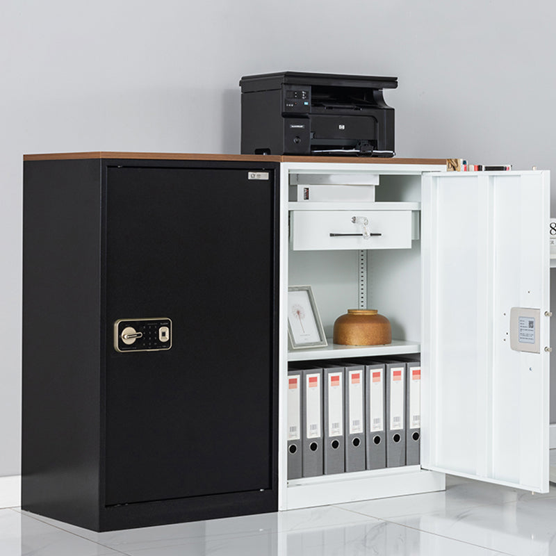 Medieval Modern Cabinet Metal Frame Key Locking File Cabinet