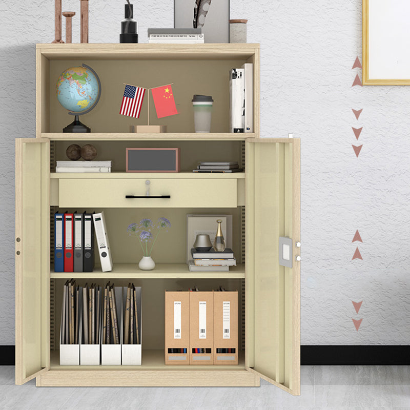 Medieval Modern Cabinet Metal Frame Key Locking File Cabinet