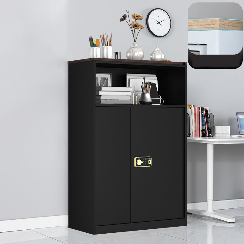 Medieval Modern Cabinet Metal Frame Key Locking File Cabinet