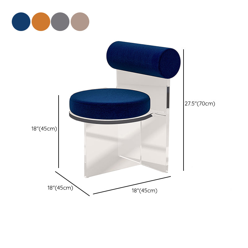 Modern Simple Side Chair Plastic Frame Side Dining Chair for Dining Room