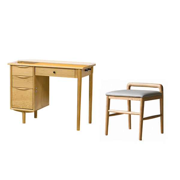 Standing Drawers Included Bedroom Vanity Table with Makeup Table and Stool