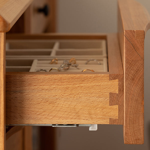 Standing Drawers Included Bedroom Vanity Table with Makeup Table and Stool