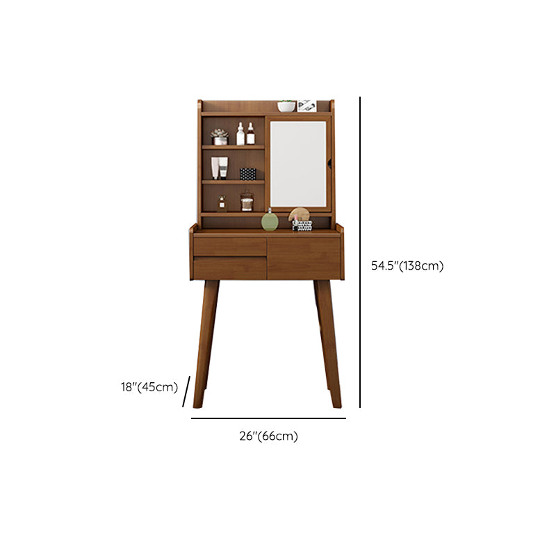 Drawers Included Lighted Mirror Standing Wood Bedroom Vanity Dressing Table