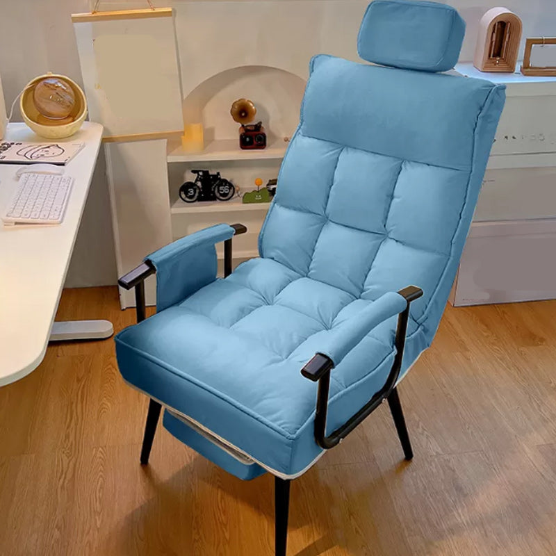 Contemporary Metal Single Standard Recliner Manual Standard with Toss Pillow