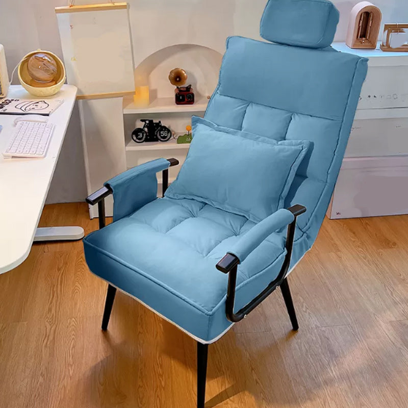Contemporary Metal Single Standard Recliner Manual Standard with Toss Pillow