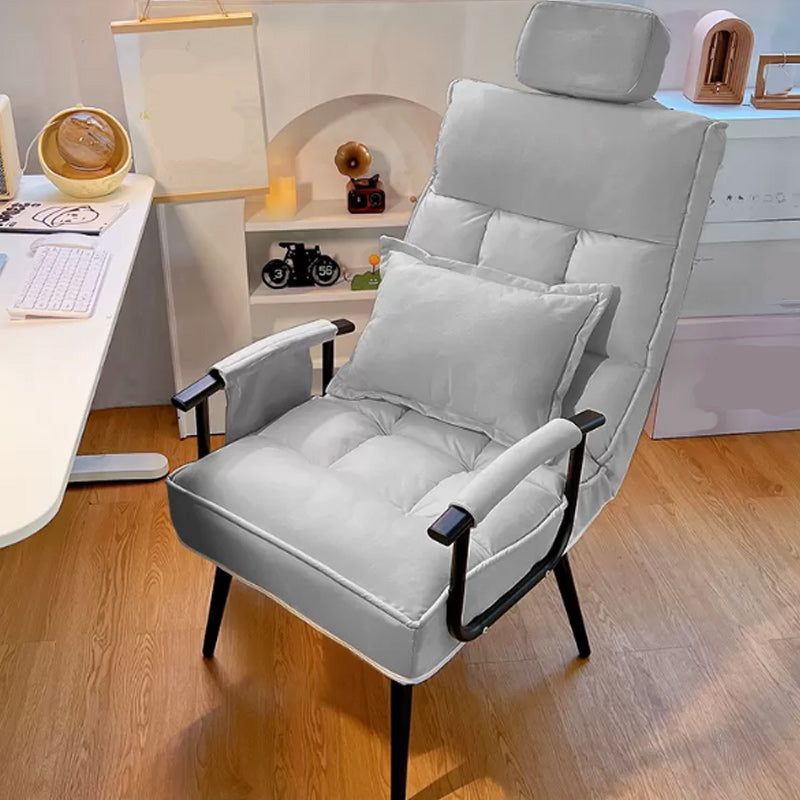 Contemporary Metal Single Standard Recliner Manual Standard with Toss Pillow