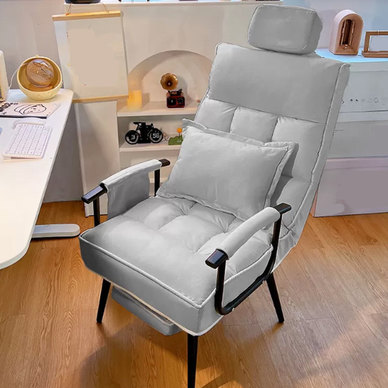 Contemporary Metal Single Standard Recliner Manual Standard with Toss Pillow