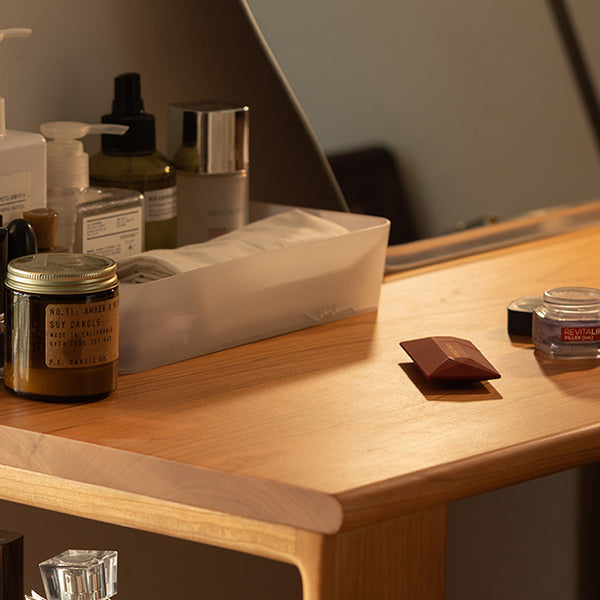 Solid Wood Bedroom Natural Vanity Dressing Table with Drawers