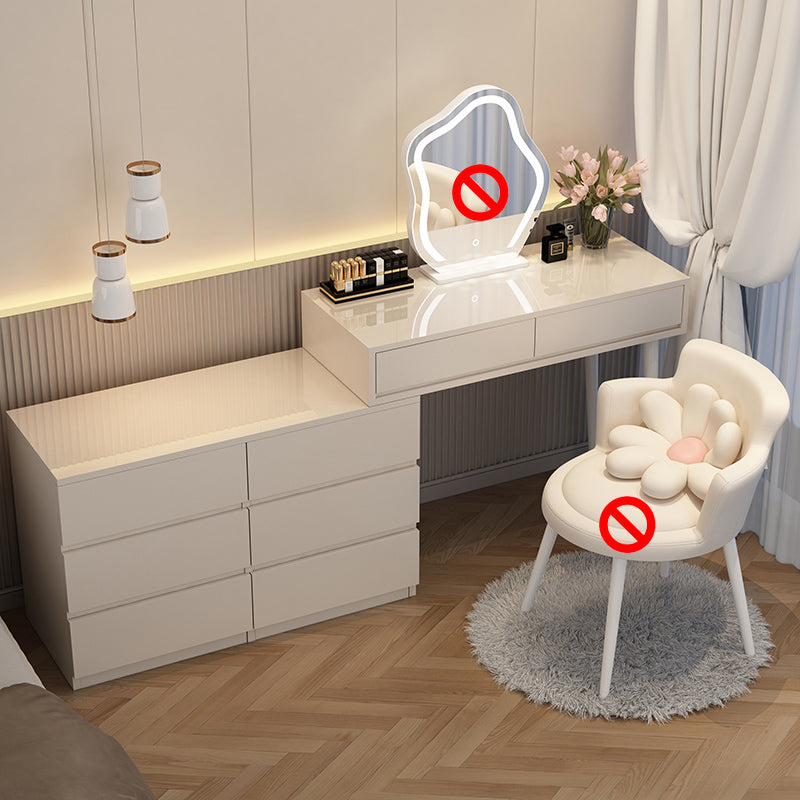 Contemporary Simple Vanity Make up Dressing Table with Storage Drawers