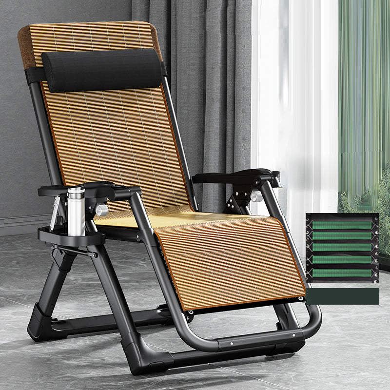 Contemporary Single Ergonimic Recliner with Legs and Pillow Metal Solid Color