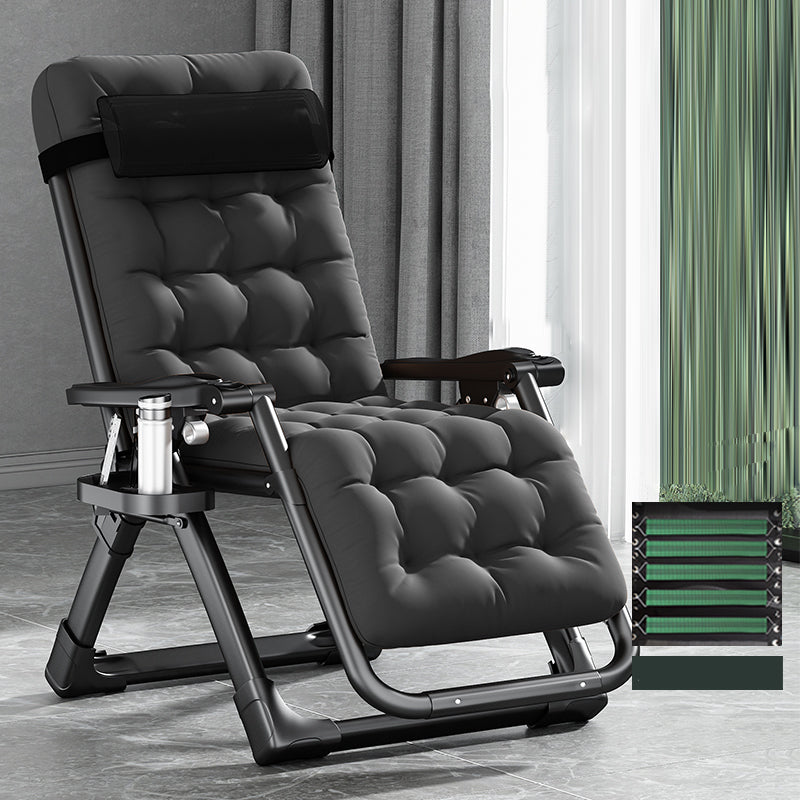 Contemporary Single Ergonimic Recliner with Legs and Pillow Metal Solid Color