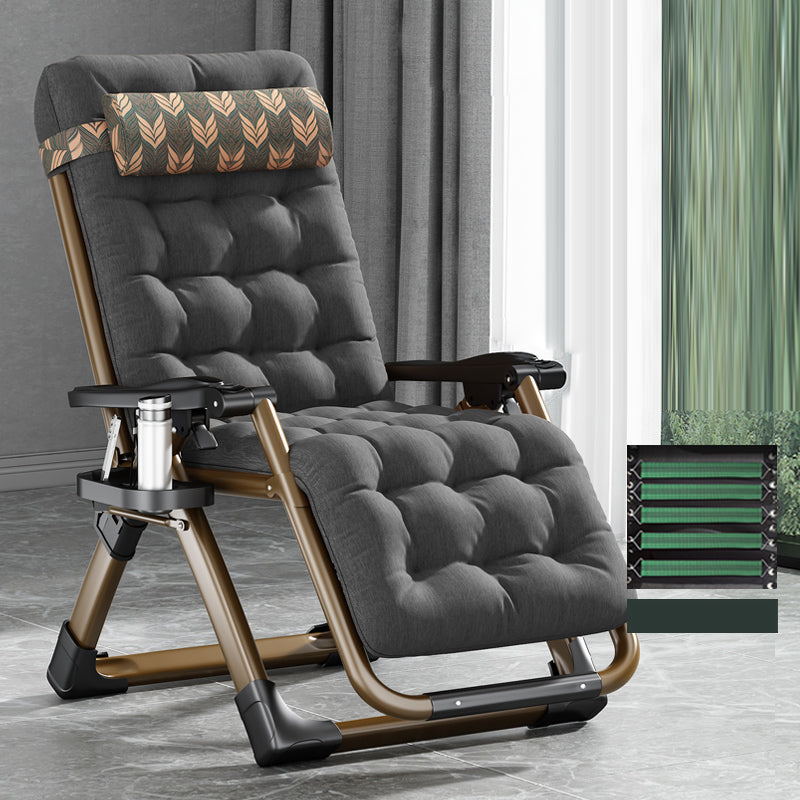 Contemporary Single Ergonimic Recliner with Legs and Pillow Metal Solid Color