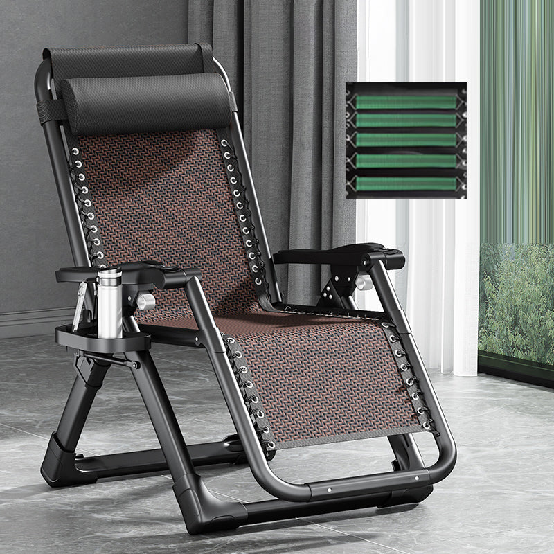 Contemporary Single Ergonimic Recliner with Legs and Pillow Metal Solid Color