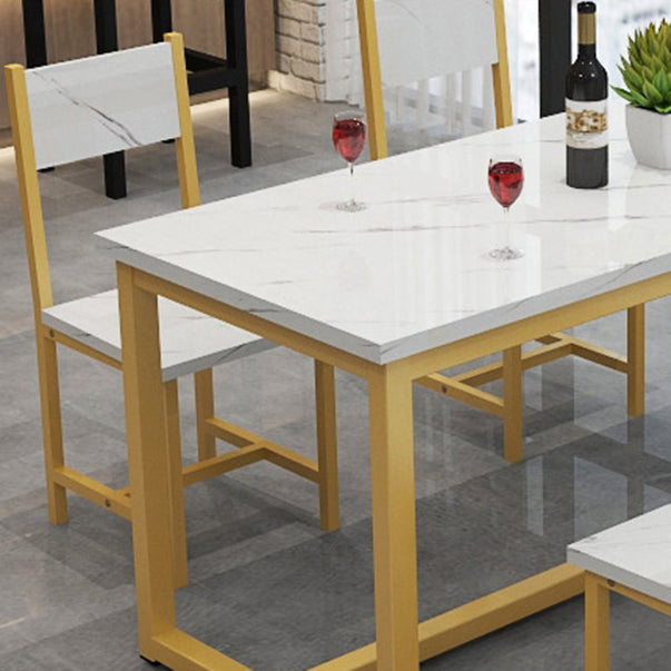 1/2/3/5 Piece Rectangle Shape Dining Room Table and Chair Set