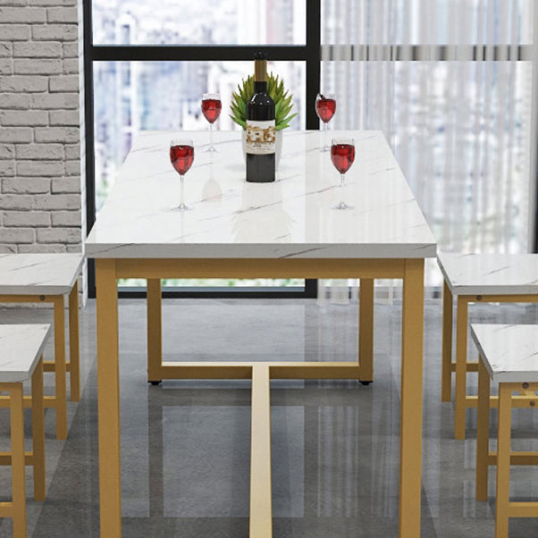 1/2/3/5 Piece Rectangle Shape Dining Room Table and Chair Set