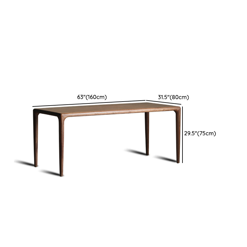1/4/5 Piece Solid Wood Dining Room Table and Chair Set in Brown