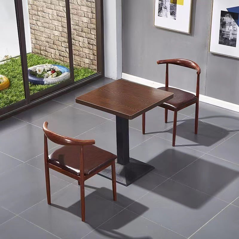 Manufactured Wood 3/5 Pcs Dinette Set with Matte Finish Dining Table and Chairs