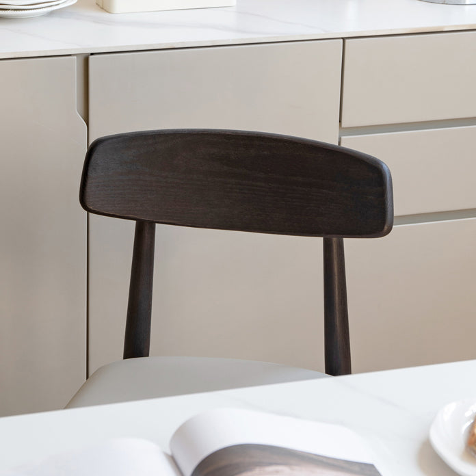 Contemporary Wood Open Back Armless Dining Chairs(Set of 1/2/4/6/8)