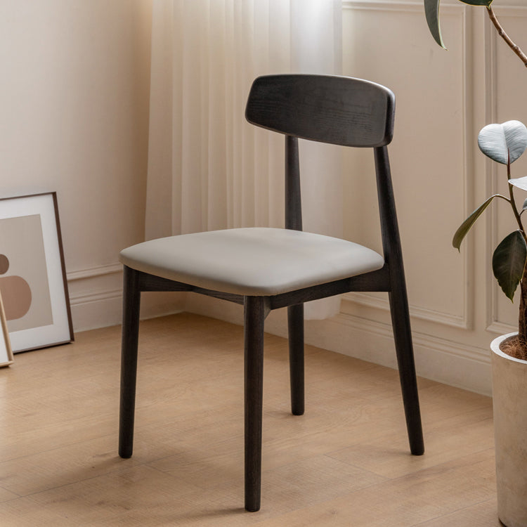 Contemporary Wood Open Back Armless Dining Chairs(Set of 1/2/4/6/8)