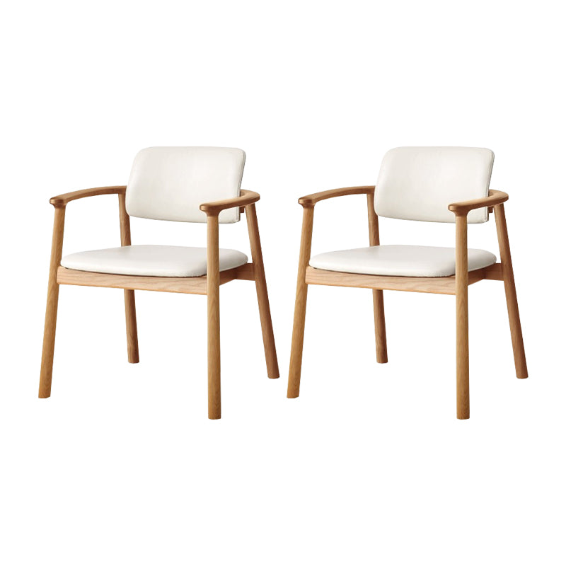 Contemporary Wood Open Back Dining Arm Chair(Set of 1/2/4/6/8)