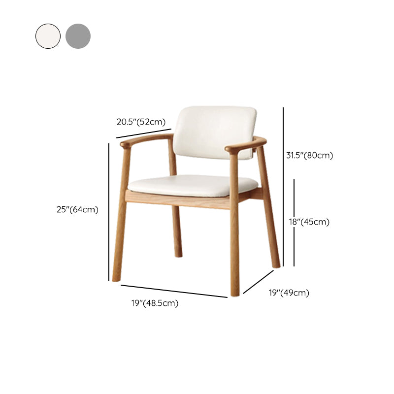 Contemporary Wood Open Back Dining Arm Chair(Set of 1/2/4/6/8)