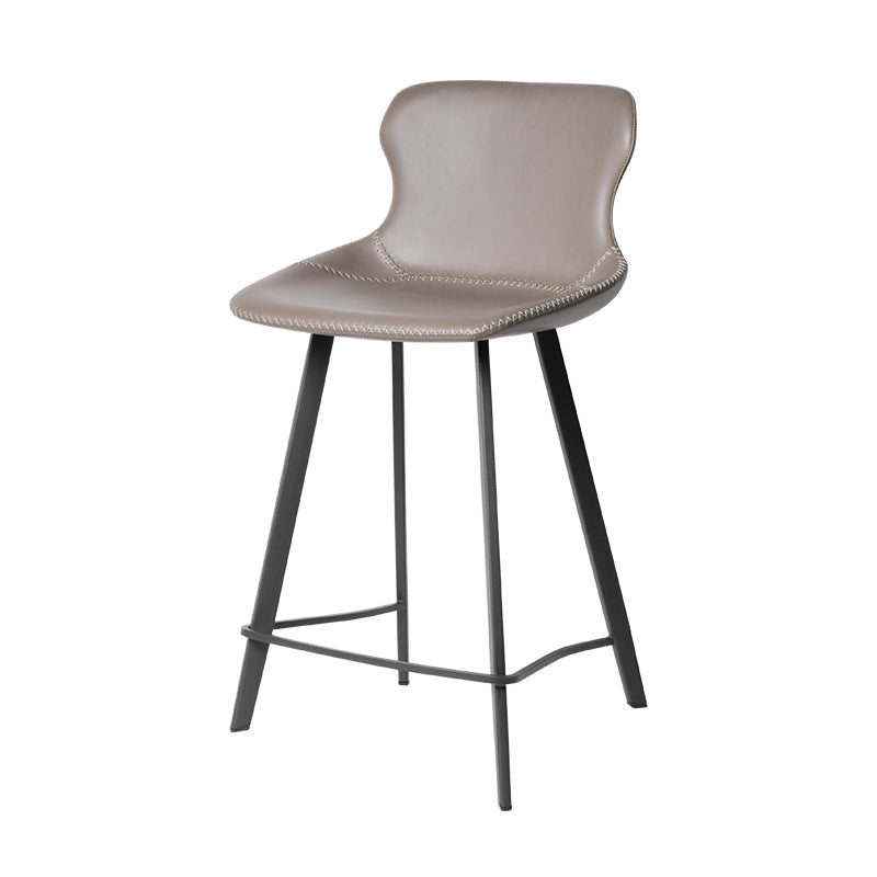 Industrial Faux Leather and Metal Dining and Accent Chairs for Kitchen