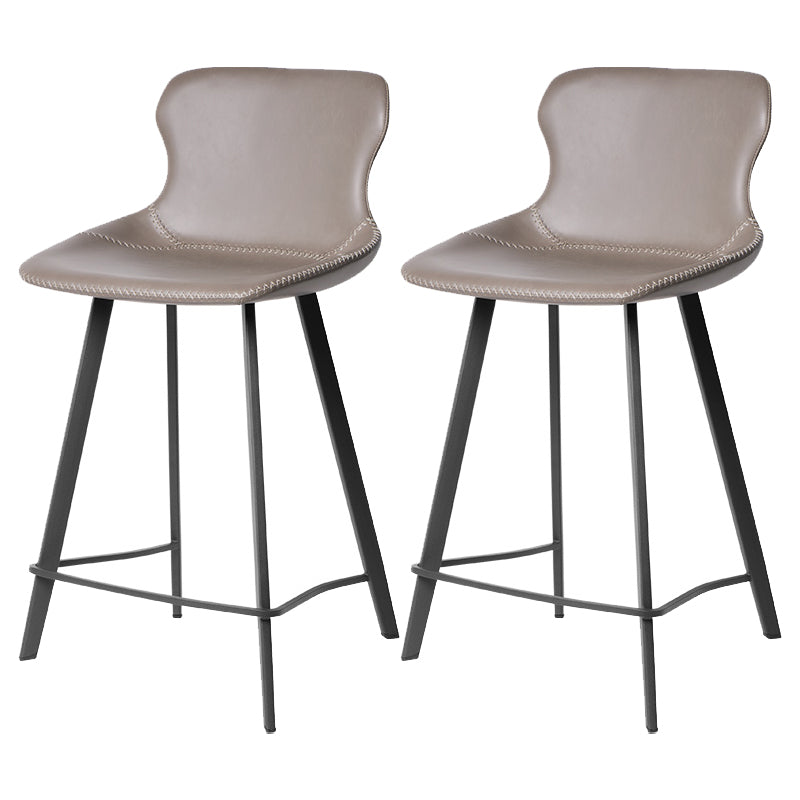 Industrial Faux Leather and Metal Dining and Accent Chairs for Kitchen