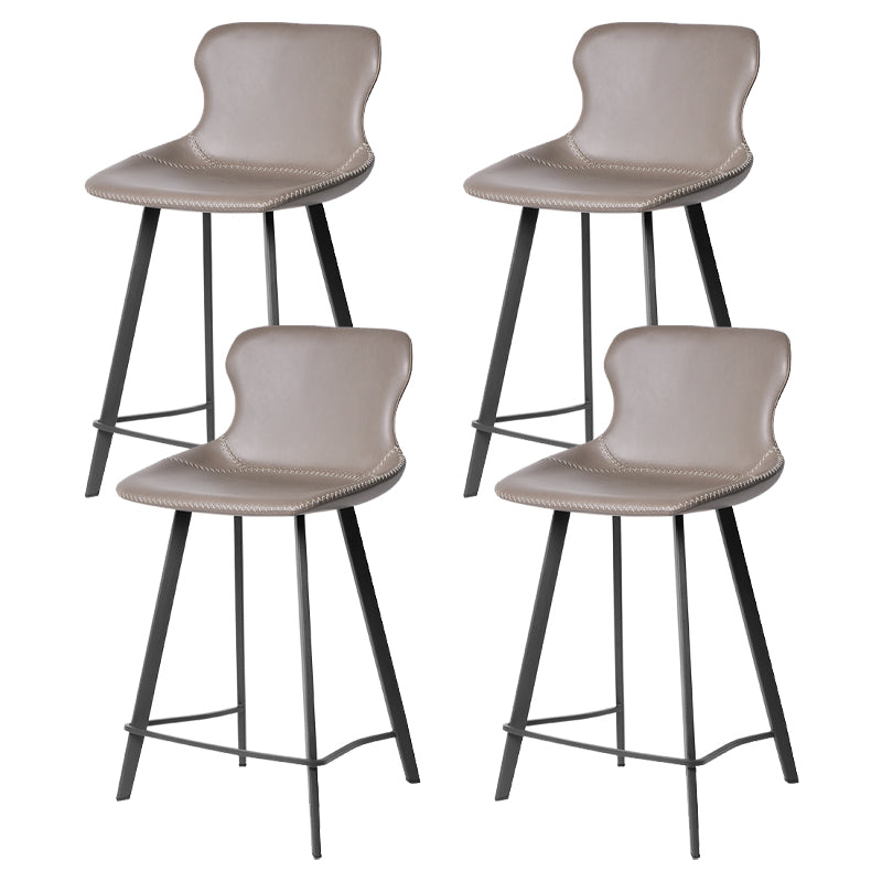 Industrial Faux Leather and Metal Dining and Accent Chairs for Kitchen