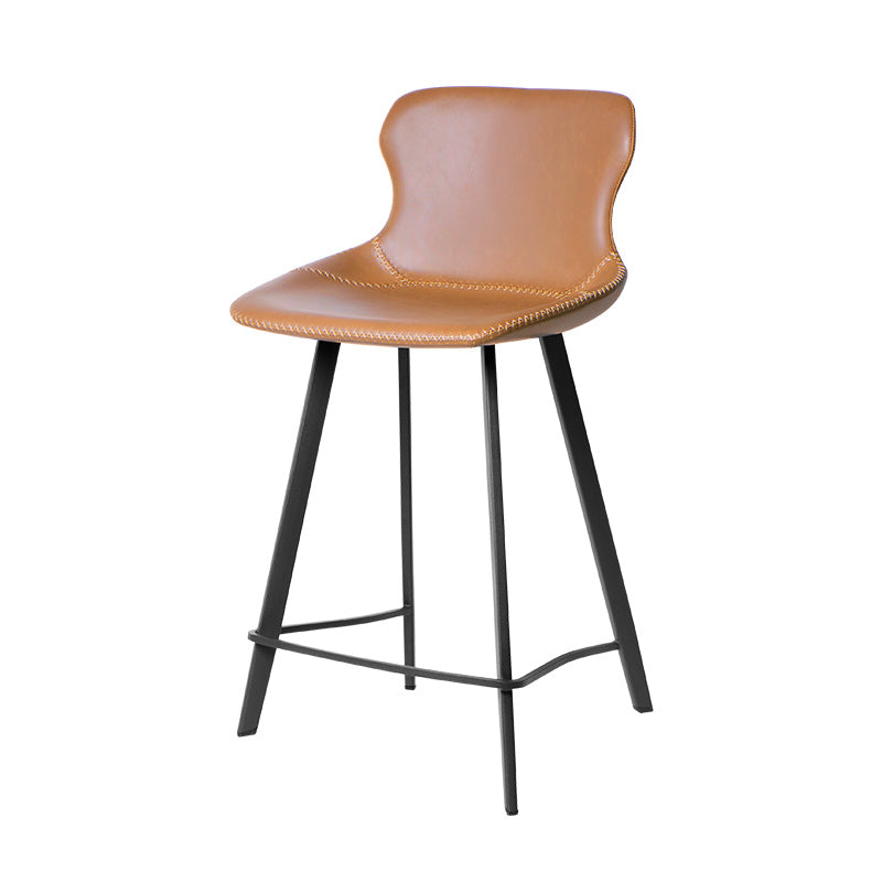 Industrial Faux Leather and Metal Dining and Accent Chairs for Kitchen