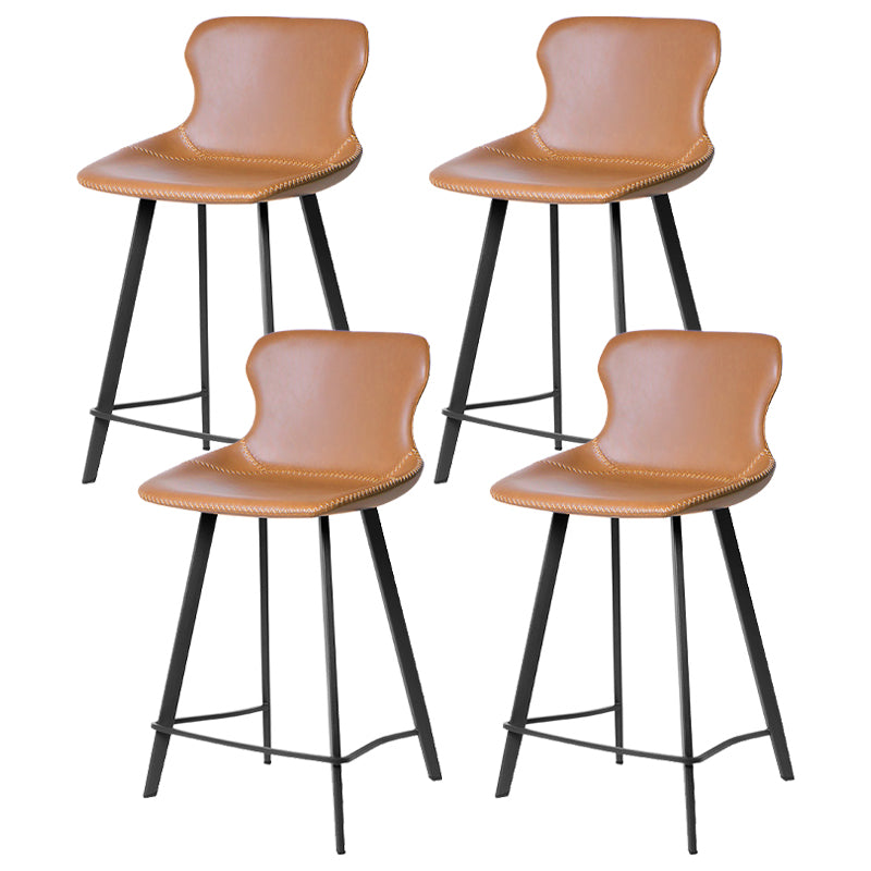 Industrial Faux Leather and Metal Dining and Accent Chairs for Kitchen