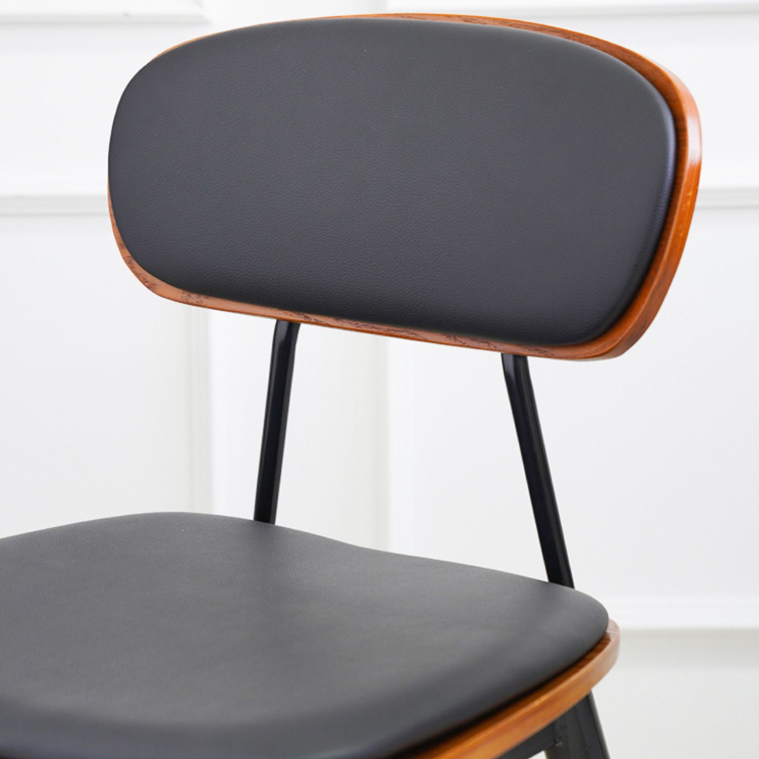 Contemporary Style Open Back Upholstered Dining Side Chair for Home