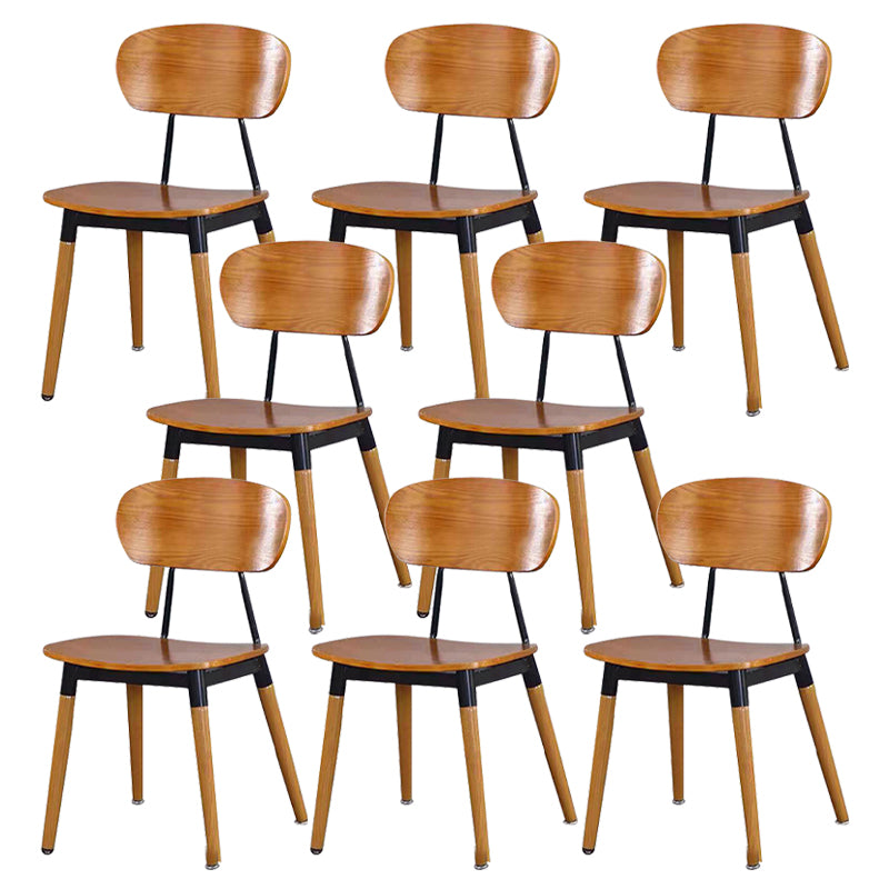 Contemporary Style Open Back Upholstered Dining Side Chair for Home