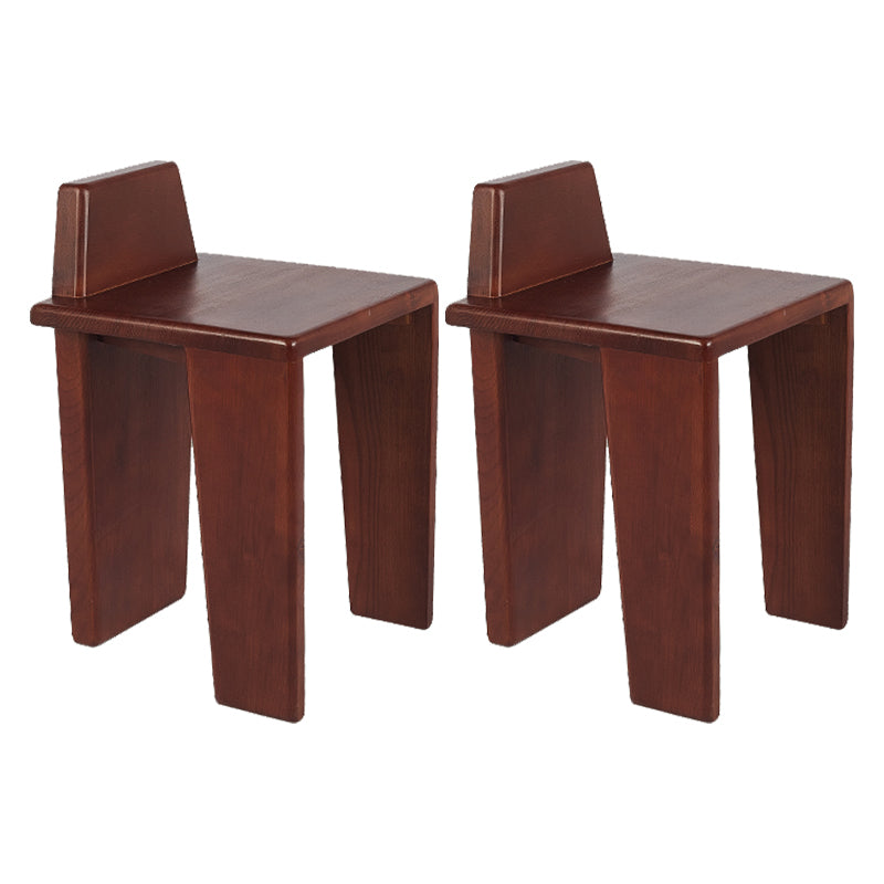 Contemporary Dining Room Solid Wood Parsons Armless Dining Chair