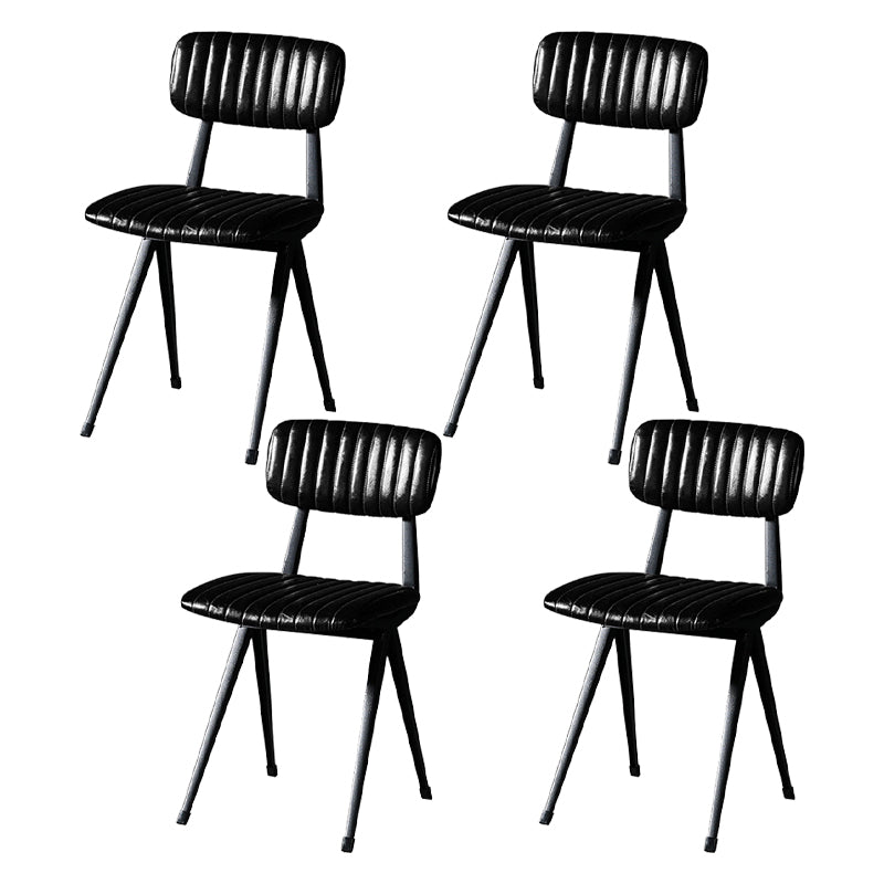 Contemporary Dining Room Open Back Metal Armless Dining Chair