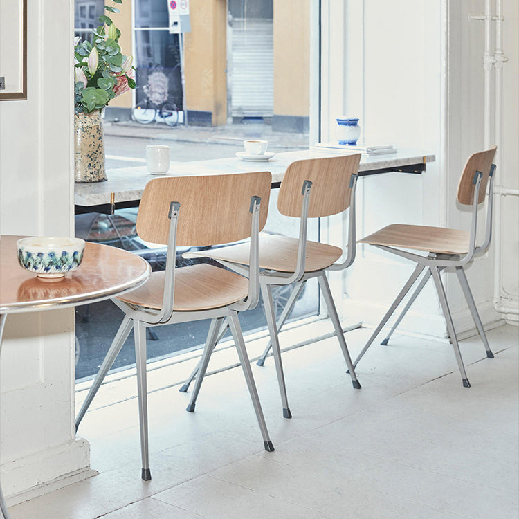 Contemporary Dining Room Open Back Metal Armless Dining Chair