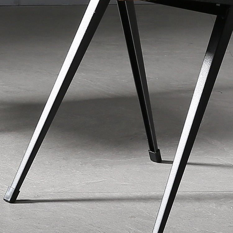 Contemporary Dining Room Open Back Metal Armless Dining Chair