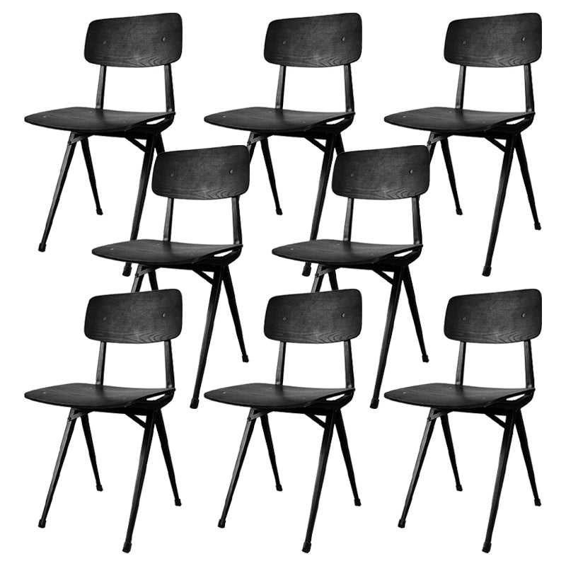 Contemporary Dining Room Open Back Metal Armless Dining Chair
